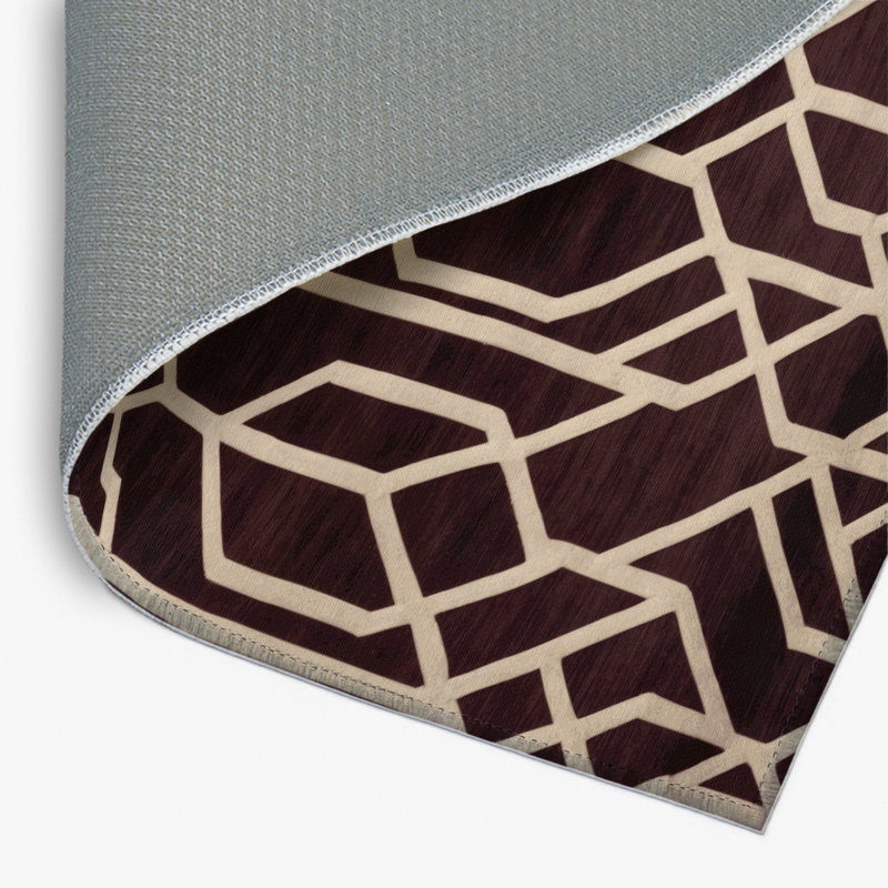 Tapis brun intérieur et extérieur Trellis, Rectangulaire 8 pi x 10 pi