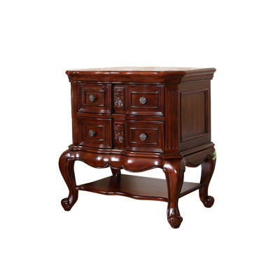 Besi 27.5'' W Solid Wood Nightstand