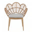 Chaise d'extérieur en forme de paon en osier, faux rotin, ensemble de 2