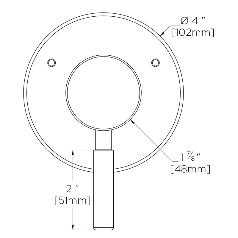 Neo Transfer Valve Trim, Matte Black