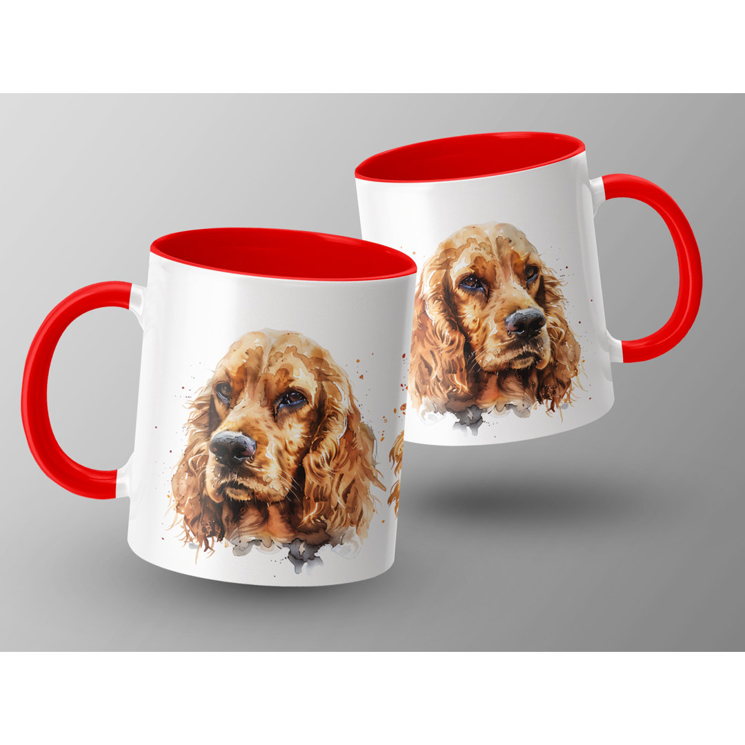 Cocker Spaniel Watercolor Design 11oz Coffee Mug
