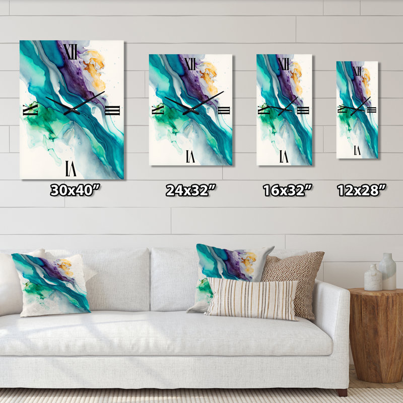 Horloge murale tropicale Tropical Joyfulness III, Petit