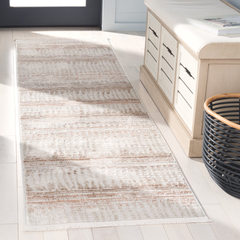 Tapis abstrait Candelario Performance, Tapis de couloir 2 pi 2 po x 8 pi