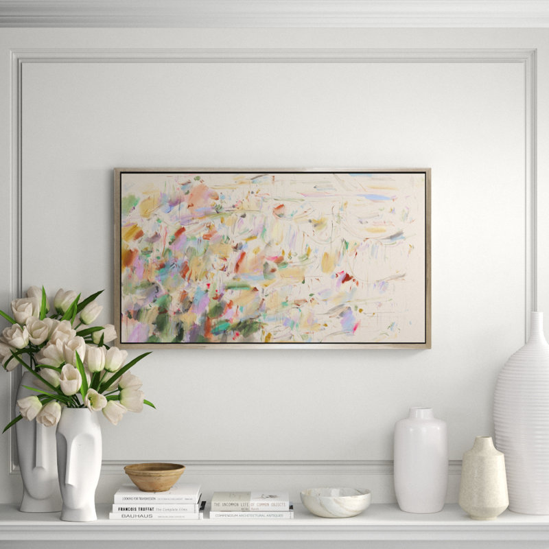 Blooms Painting, Black Framed