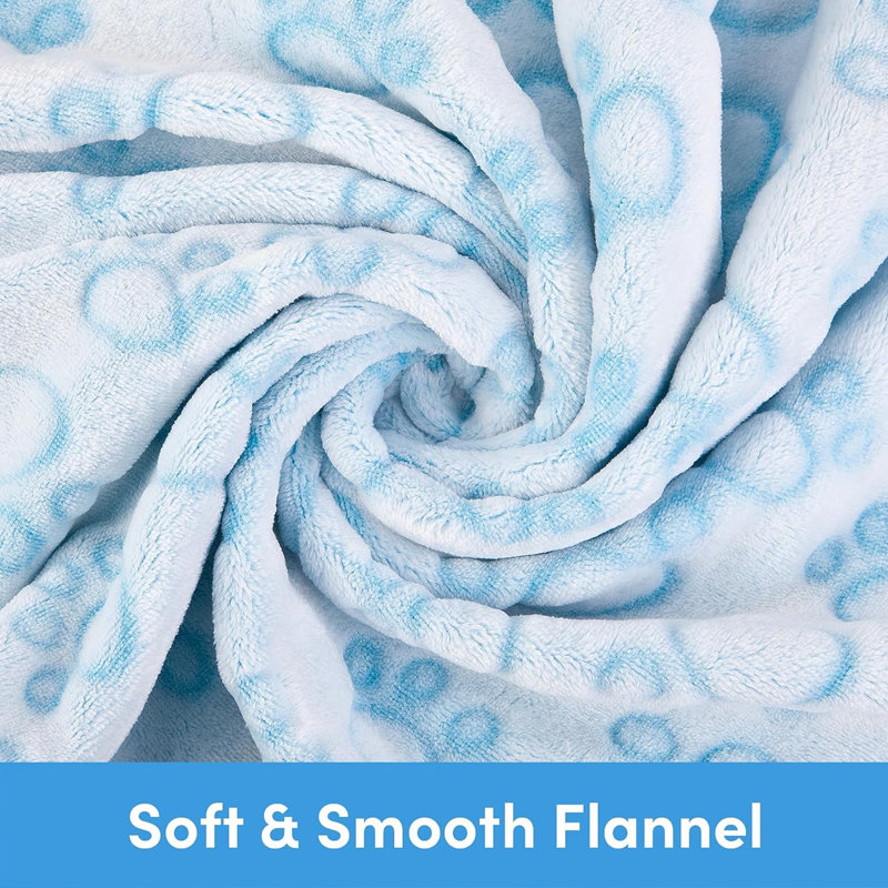 Couverture pour animaux en mélange de polyester, Bleu, L 24 po x L 32 po