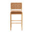 Tabouret de bar en bois Rieti, ensemble de 2