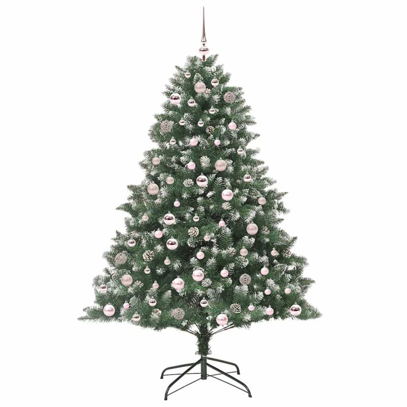 Artificial Christmas Tree with Stand, 5.91' H, Pink