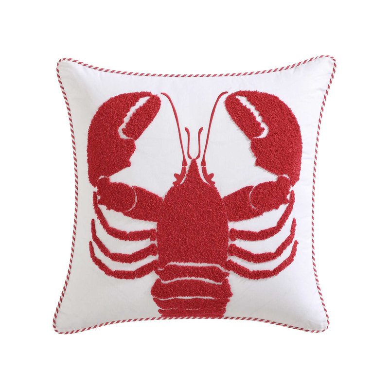 Coussin Nautica, Rouge homard