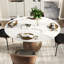 Ensemble de table de salle à manger en noyer foncé 5 pièces Otelia + grandes chaises noires pour 4/6/8/10-1628294511-1628294483-1628294508