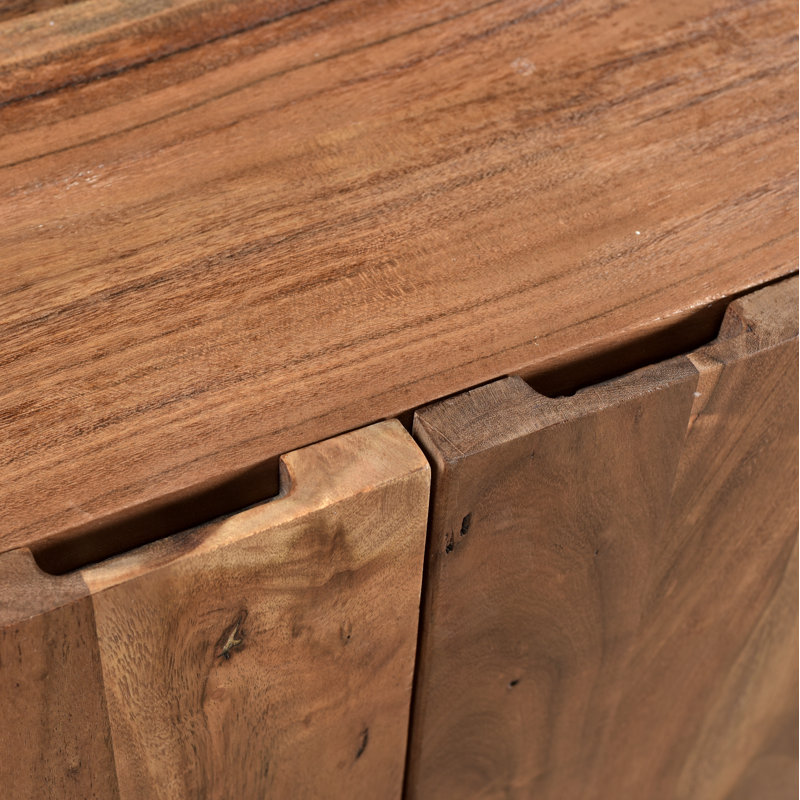 Buffet en bois d'acacia massif Burnell