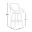 Tabouret de comptoir de 26 po à hauteur fixe avec pivot en similicuir blanc, avec pieds et repose-pieds en métal doré et poignée dorée - ensemble de 2