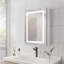 Armoire de salle de bain avec miroir à fixation murale à DEL pour salle de bain-1674150039