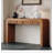 Rustic Console Table with Fluted Drawer Front, Entryway Table with Curved Corners & Thick Legs, Sturdy Sofa Table for Hallway & Living Room-1871060322