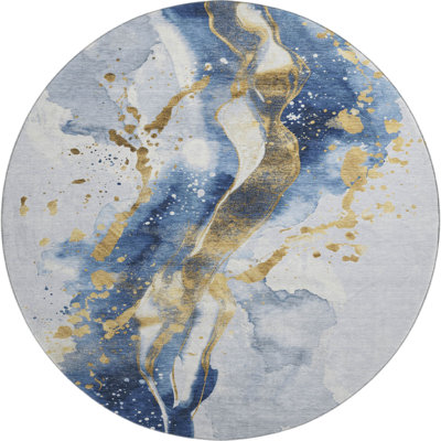 Premium Machine Washable Elize AMF1523 Abstract Rug