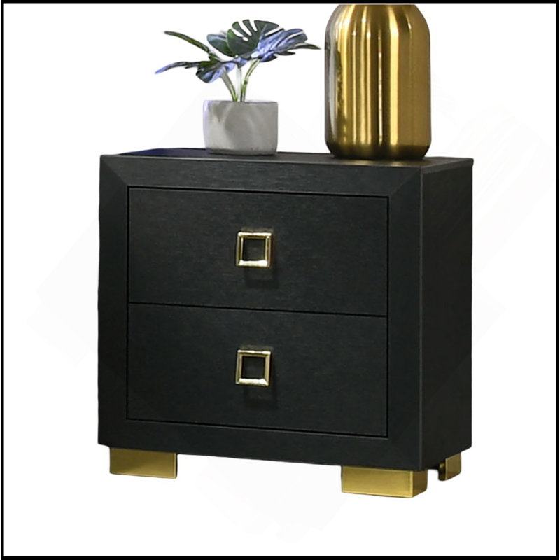 Table de chevet 2 tiroirs Modern