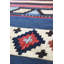 Tapis unique rouille / bleu / rose / blanc 4 pi 9 po x 7 pi 7 po Shirvan