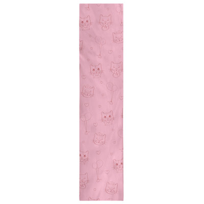 Festive Hol Valentine's Day Cats Table Runner