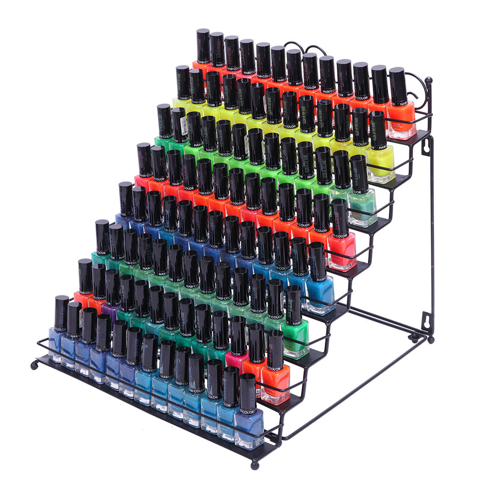 Red Barrel Studio 8 Tier Metal Nail Polish Display Organizer Wall Rack ...