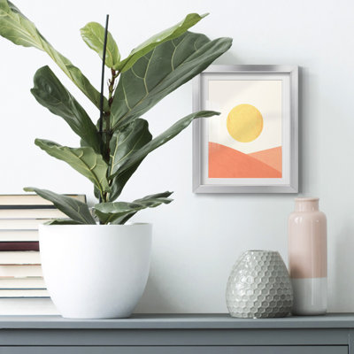 Simple Boho Sun I - toile encadrée de qualité supérieure - prête à être accrochée