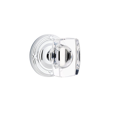 Emtek Dummy Knobset w/ Ribbon & Reed and Windsor Glass Knob