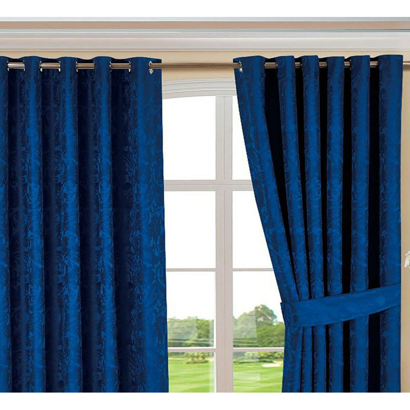 Tremblay Cotton Blend Room Darkening Curtain Pair, Width 168 x Drop 137cm