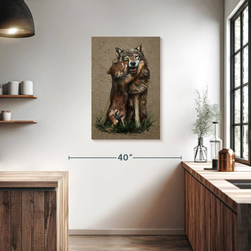 Brampt Wolf Parenting, 36" H x 24" W