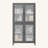Classic Metal Storage Cabinet Display Cabinet With 4 Glass Doors 4 Shelves Cabinet Bookcase Side Cabinet For Home Office Living Room Kitchen Hallway