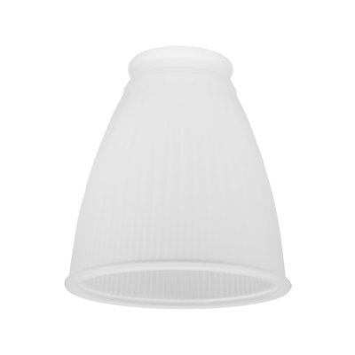 Globe terrestre en verre nervuré de remplacement 4,5 pouces, collection Millbridge, blanc