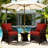 24 x 24 In Patio Furniture Cushions set of 2, Fade Resistant Outdoor Seat Cushions witj 4 pairs of Ties, Deep Seat Cushion for Seat Patio Chairs, Rattan Furniture, Wicker Seating, outdoor Adirondack Chair, terra red-123052617-123052626