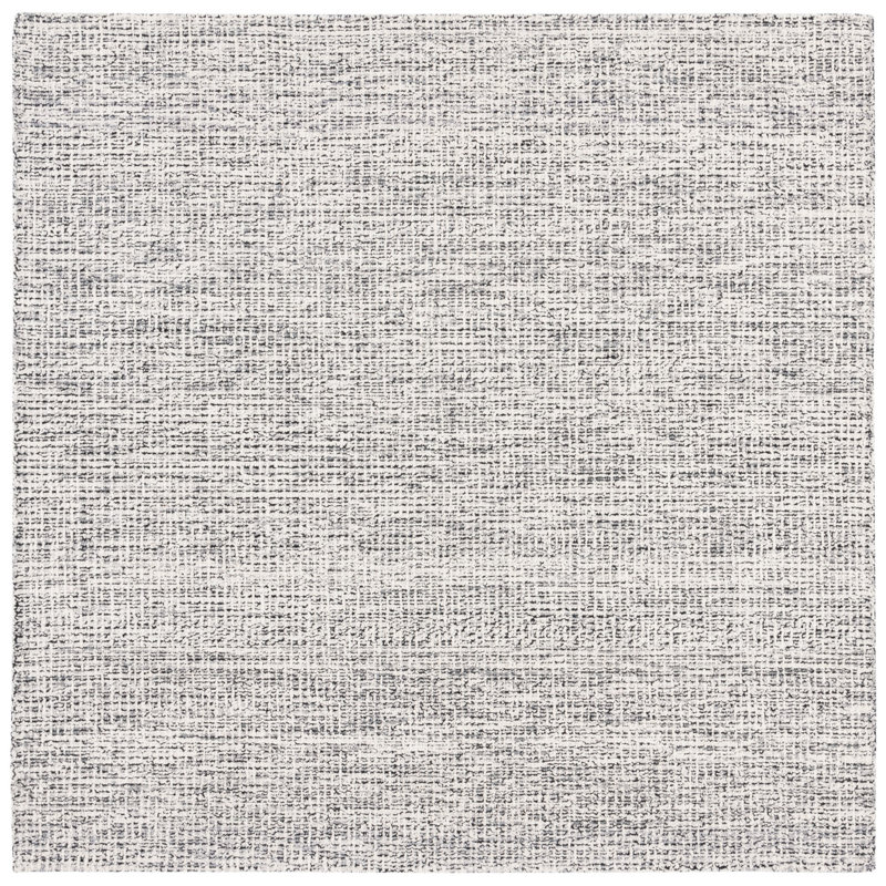 Narciza Abstract Hand Tufted Wool/Cotton Rug in Black/Gray, Rectangle 6' x 9'