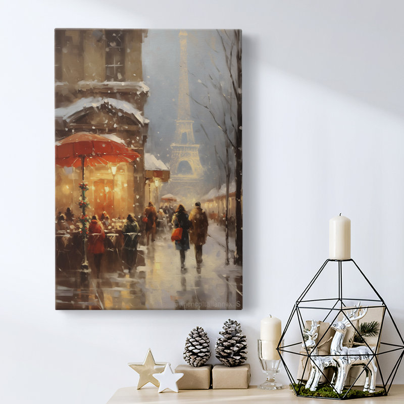 Art des Fêtes de Noël - Toile tendue avec châssis DCCxxix, H 36 po x l 24 po