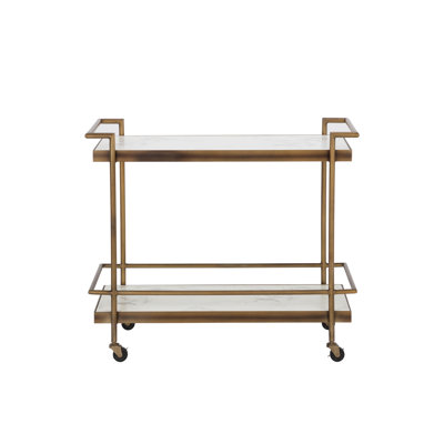 Contardi Metal Bar Cart with Wheels