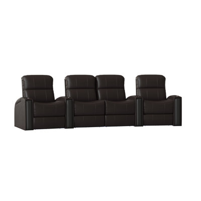 Chrysander Upholstered Home Theater Seating with Cup Holder