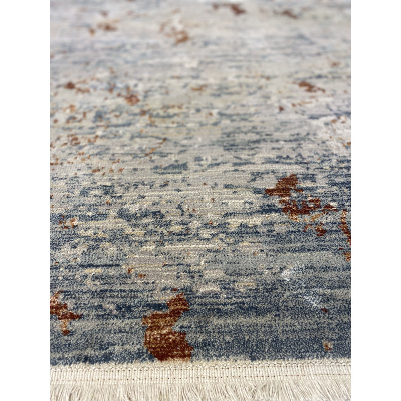 Gard Abstract Viscose Area Rug, Rectangle 160 x 230cm