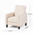 Linen Manual Push Back Recliner Chair-320699903