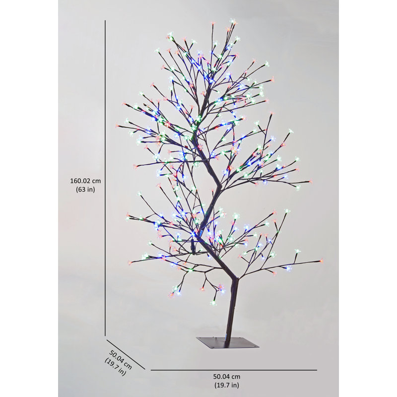 Cherry Blossom Tree Clear and RGB LED Lighted Tree