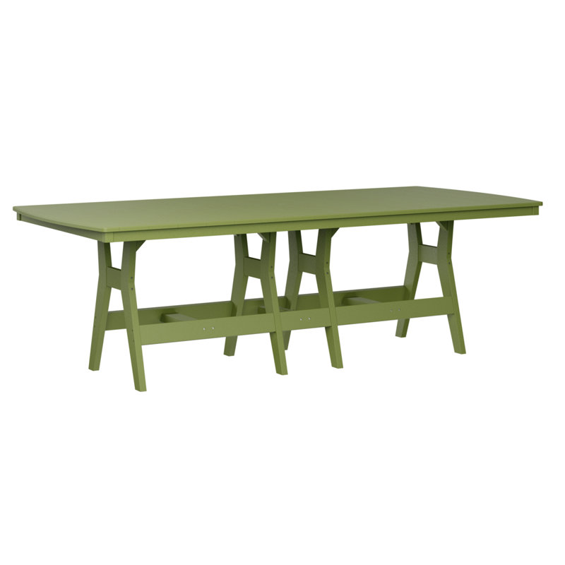 Berlin Gardens Harbor 96″ Rectangular Dining Table, Kiwi Green