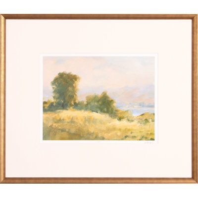 « impasto landscape landscape v », reproduction d’art encadrée