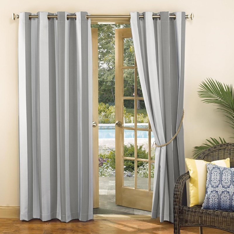 Rideau à œillets écoénergétique et isolant Cabana, Gris