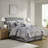 Grey King Comforter - 6 Piece With Coordinated Bedding Cotton For Embroidered Details-124917639