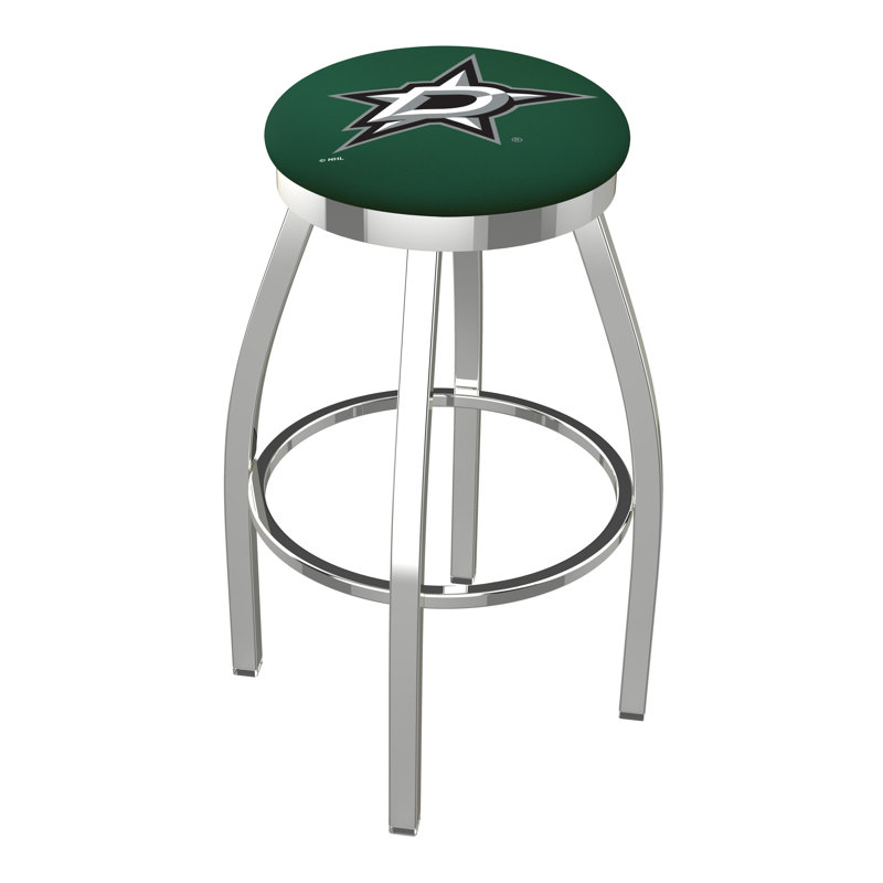 NHL Swivel Extra Tall Stool, Dallas Stars, Chrome, "Counter Stool (25" Seat Height)"