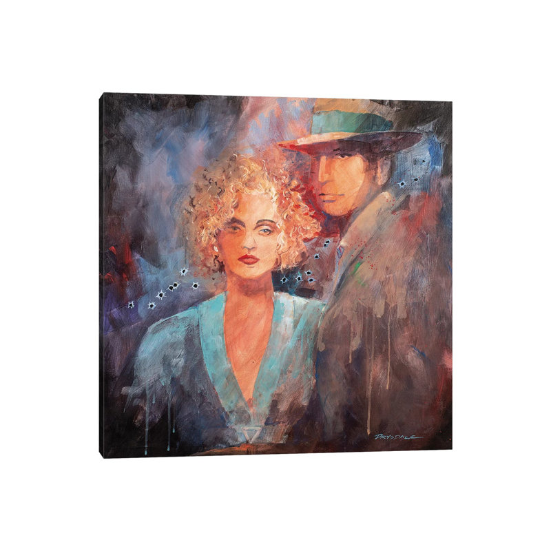 Married To The Mob 1 Piece Wrapped Canvas Wall Art, 93.98 cm H x 93.98 cm W x 3.175 cm D