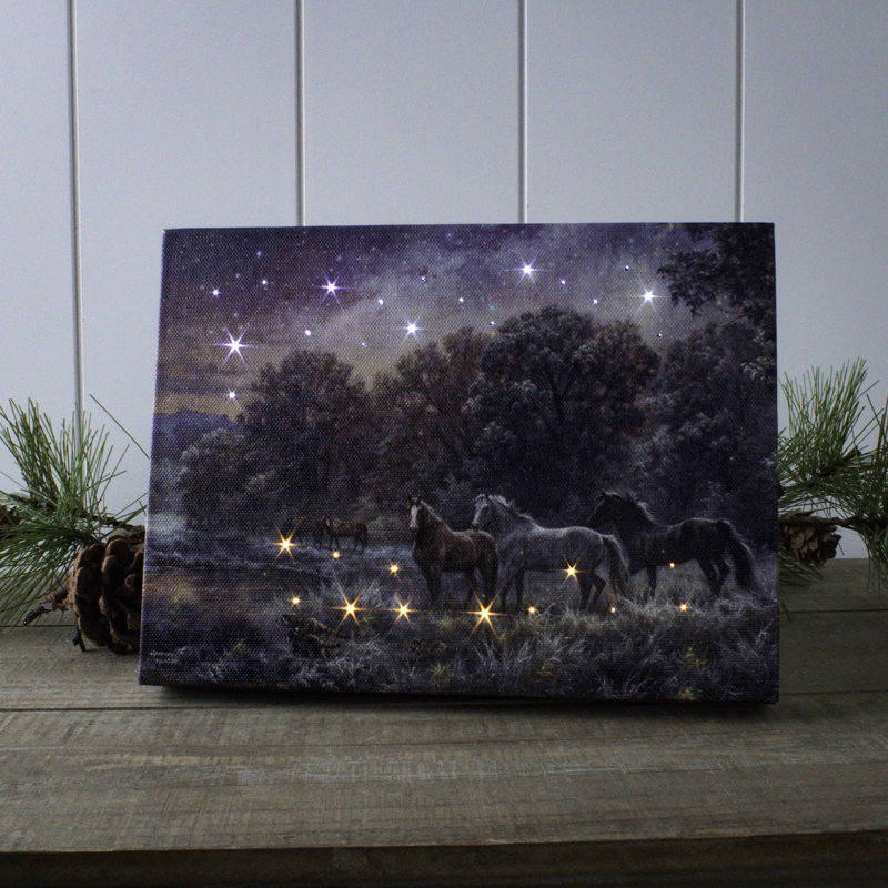 Toile de table lumineuse Hepp - My Farm at Night 8 x 6
