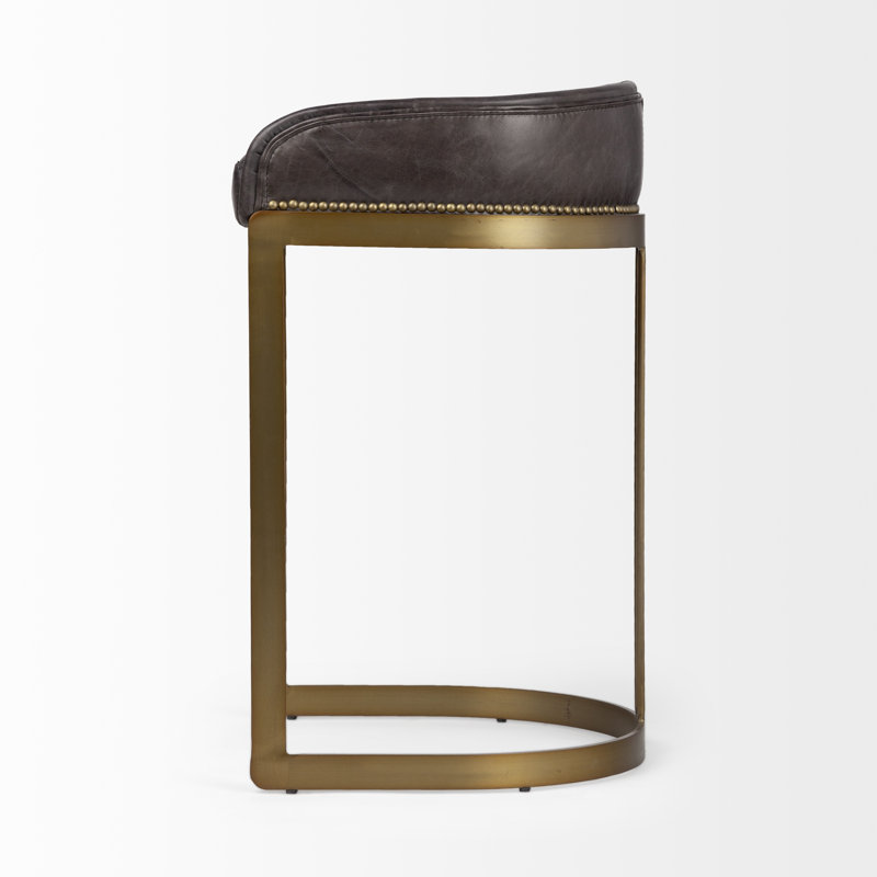 Tabouret de bar et de comptoir Bradley, Noir, Tabouret de bar (siège d'une hauteur de 29,75 po)