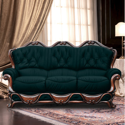 Dodgson 3 Seater Faux Leather Sofa