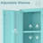 Metal Storage Cabinet,2 Doors Accent Cabinet,sideboard Cabinet With Adjustable Shelves,morden Locker Cabinets With Feet For Living Room,kitchen Pantry,office,blue