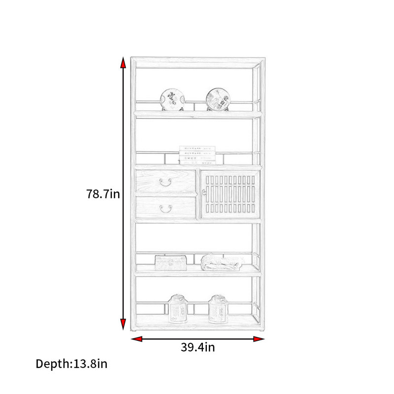 Nouvelle bibliothèque de style simple chinois