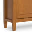 Warm Shaker 36"W Solid Wood 2-Shelf Entryway Storage Cabinet with 2 Drawers