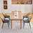 Faux Leather Rattan Back Dining Chairs-2042356579