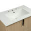 Meuble-lavabo de 30 po avec lavabo en céramique et tiroirs pleine extension, glissières de tiroir à fermeture en douceur, conception cannelée,-115898843